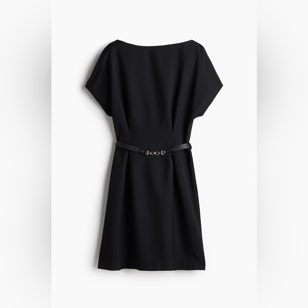H&M Belted Twill Dress